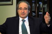 فیصل مقداد: از گسترش روابط ایران و کشورهای عربی حمایت می‌کنیم