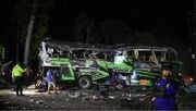سانحه مرگبار اتوبوس مدرسه در اندونزی