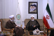 گزارش تصویری | دیدار عضو شورای مرکزی حزب‌الله لبنان با آیت‌الله رمضانی