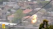 ویدیو | هدف قرار دادن ساختمان استقرار نظامیان صهیونیست توسط رزمندگان حزب‌الله لبنان