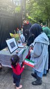 گزارش تصویری و ویدیو | تجمع مسلمانان بلژیک در مقابل سفارت ایران در سوگ شهادت آیت‌الله رئیسی