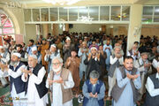 گزارش تصویری | اقامه نماز جمعه شیعیان در جنوب شهر کابل افغانستان