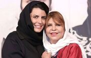 عکس| لبخند لیلا حاتمی در مراسم یادبود مادرش