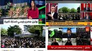 پخش زنده تشییع تاریخی پیکر رئیس جمهور شهید از سوی شبکه‌های جهانی
