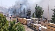 مهار آتش‌سوزی گسترده در شهرک صنعتی کاسپین 