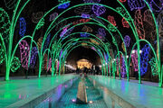 تونل نوري در پياده راه باغ فردوس اجرا شد