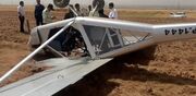 فرمانداری تاکستان قزوین: سقوط هواپیما تلفات جانی نداشت/ هواپیما خسارت زیادی ندیده