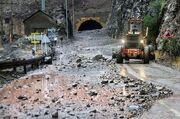 هشدار سقوط سنگ در جاده های کوهستانی مازندران