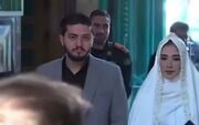 حضور جالب با لباس عروسی پای صندوق رای (فیلم)