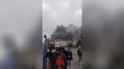 آتش‌ سوزی مهیب در دانشگاه فنی استانبول (فیلم)