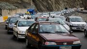 ترافیک در آزادراه تهران - شمال سنگین است