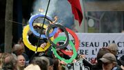 آتش اعتراضات به المپیک در فرانسه