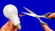 نحوه درست کردن لامپ LED با قیچی به روش برقکار کانادایی (فیلم)