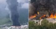 آتش‌ سوزی عظیم در یک کارخانه جایگاه شارژ در شمال ایتالیا
