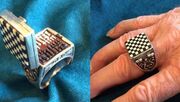 شطرنج مینیاتوری: شاهکاری هنری در یک انگشتر (عکس)
