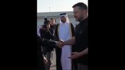 تیپ غیررسمی زلنسکی در دیدار با امیر قطر (فیلم)