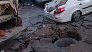 اقدام جنون‌آمیز چند جوان؛ لحظه انفجار وحشتناک چاه فاضلاب در تبریز (فیلم)