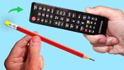 روشی جالب برای تعمیر کنترل تلویزیون با کمک یک مداد (فیلم)