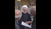 حضور رییس قوه قضاییه در مراسم عزاداری ظهر عاشورا در یکی از مساجد تهران (فیلم)