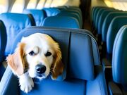 حضور عجیب یک سگ بزرگ داخل هواپیما (فیلم)