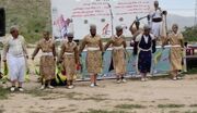 برگزاری برنامه‌های فرهنگی هنری نوروزگاه در روستای چاه تلخ