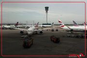 برخورد دو فروند هواپیما در باند فرودگاه هیثرو لندن