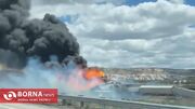 آتش‌سوزی گسترده در پی خروج یک قطار از ریل در آریزونای آمریکا