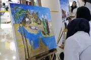 هنرنمایی نقاشان قشمی در جشنواره‌ ملی خلیج فارس