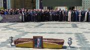 برگزاری مراسم تشییع و تدفین پدر شهیدان حجازی در حرم مطهر رضوی
