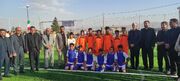با حضور وزیر ورزش و جوانان یازده باب زمین چمن مصنوعی مینی فوتبال در خراسان جنوبی افتتاح شد