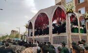 تشییع رئیس جمهور شهید در بیرجند/ حضور پرشور مردم برای وداع+ فیلم