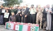 پیکر شهید «مسعود کرمی» در کرمانشاه تشییع و تدفین شد