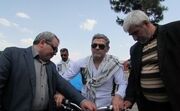 برگزاری تور دوچرخه سواری جانبازان روشندل آذربایجان‌شرقی برای شرکت در مراسم ارتحال امام (ره)