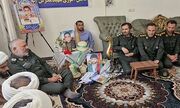 دیدار فرمانده سپاه قمربنی هاشم(ع) با خانواده شهید شاخص کشوری «ظفر خالدی»