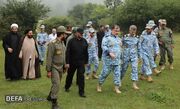 بازدید فرمانده نهاجا از اردوگاه جنگل دانشجویان دانشگاه شهید ستاری