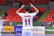 ایران فینالیست جام ملت‌های فوتسال آسیا شد