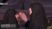 دختران رئیسی و سردار سلیمانی در مراسم تشییع رییس‌جمهور + فیلم