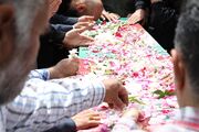 برگزاری آیین تشییع و تدفین پیکر شهید گمنام در مرکز تحقیقات سلامت و کشاورزی البرز
