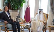 وزیر امور خارجه با امیر قطر دیدار کرد + فیلم