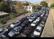 ترافیک سنگین جاده چالوس و آزادراه تهران - شمال