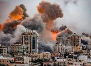 بمباران شدید شمال غزه از سوی جنگنده های رژیم صهیونیستی+فیلم