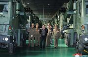 رهبر کره شمالی از سامانه موشکی جدید پیونگ‌یانگ بازدید کرد