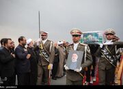 استقرار آتش‌نشانان تهرانی در مسیر مراسم تشییع شهدای خدمت