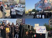 سیل عظیم مردم روانه خیابان انقلاب/ دانشگاه تهران دیگر جا ندا...