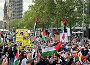 تظاهرات گسترده مردم آلمان در محکومیت جنایت رژیم صهیونیستی در...