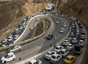 ترافیک سنگین در محورهای چالوس و آزاده راه تهران شمال