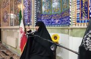 تصاویری از سخنرانی مادر «شهید معماریان» در آستانه اشرفیه