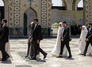 ۲۲ زوج لبنانی در حرم مطهر رضوی پیمان ازدواج بستند - اکونیوز