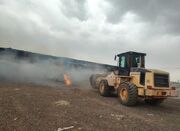 آتش سوزی در کارخانه تولید شانه تخم مرغ در اردستان - اکونیوز