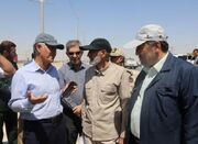 بازدید معاون وزیر کشور از پروژه ۶خطه کردن مسیر مرز مهران - اکونیو